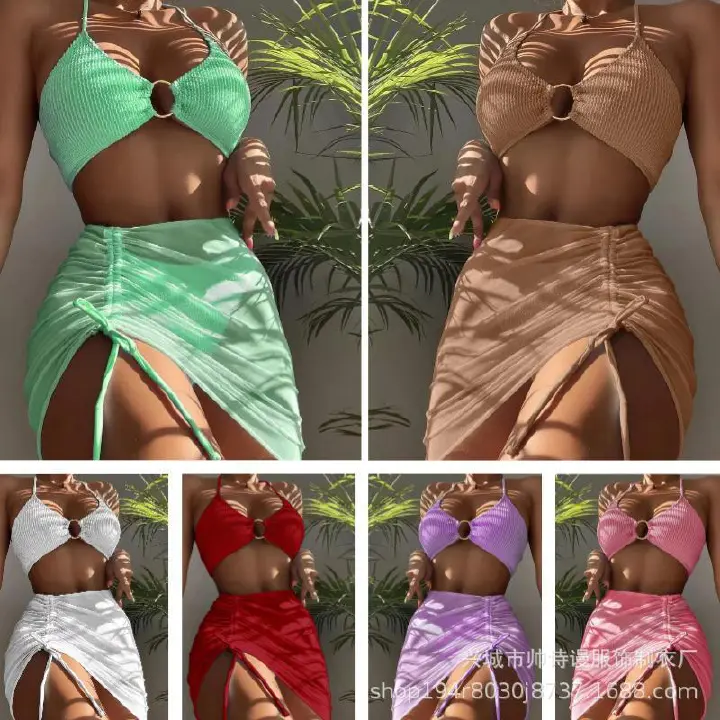 wholesale bathe suits high waist two piece swimsuit sexy fasion 2 piece swimsuits for women  Swimwear  Cover Ups