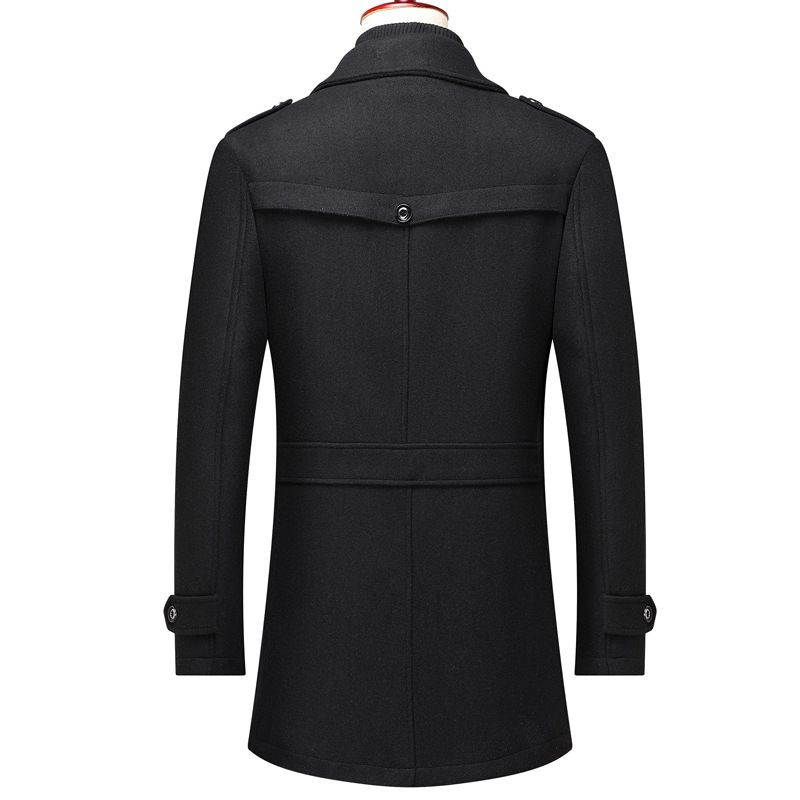 Men's Detachable Woolen Overcoat Hairy Warm Winter Jacket for Business Use clothing jacket for menJackets & Coats