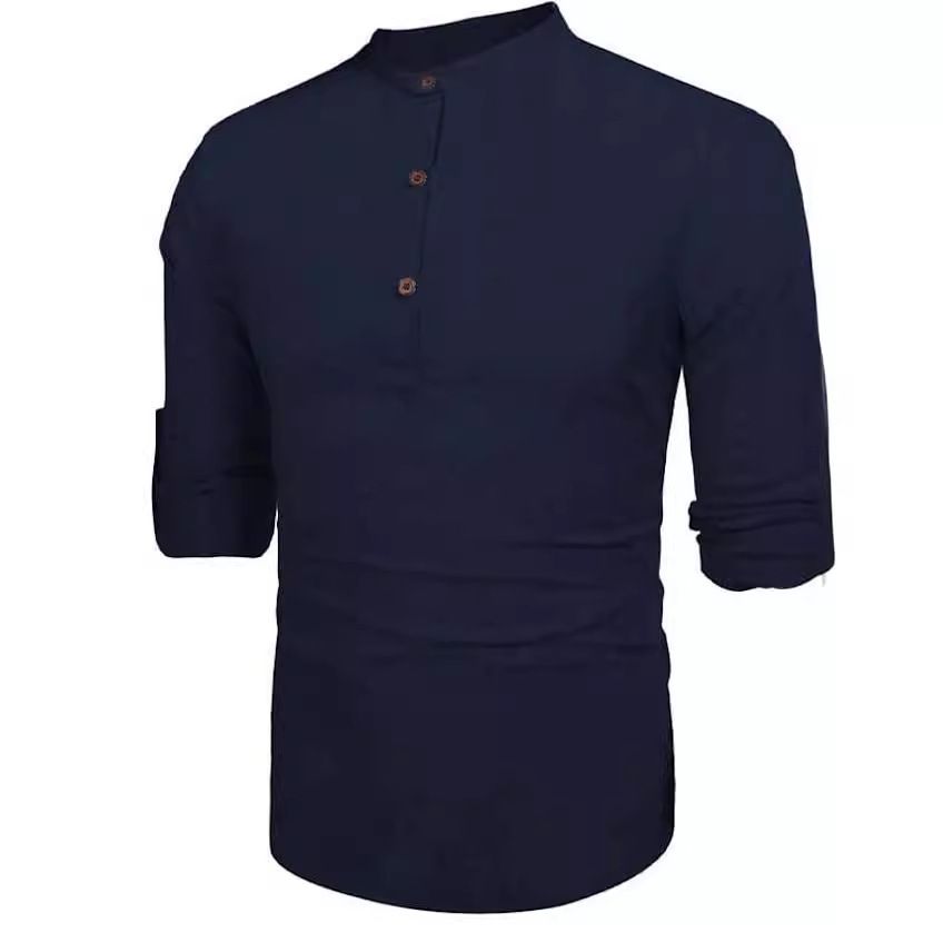 100% Linen Summer Shirt Long Sleeve Black White Shirt Mens Sexy Shirts  Clothes  Men's Clothing >Tops  Shirts