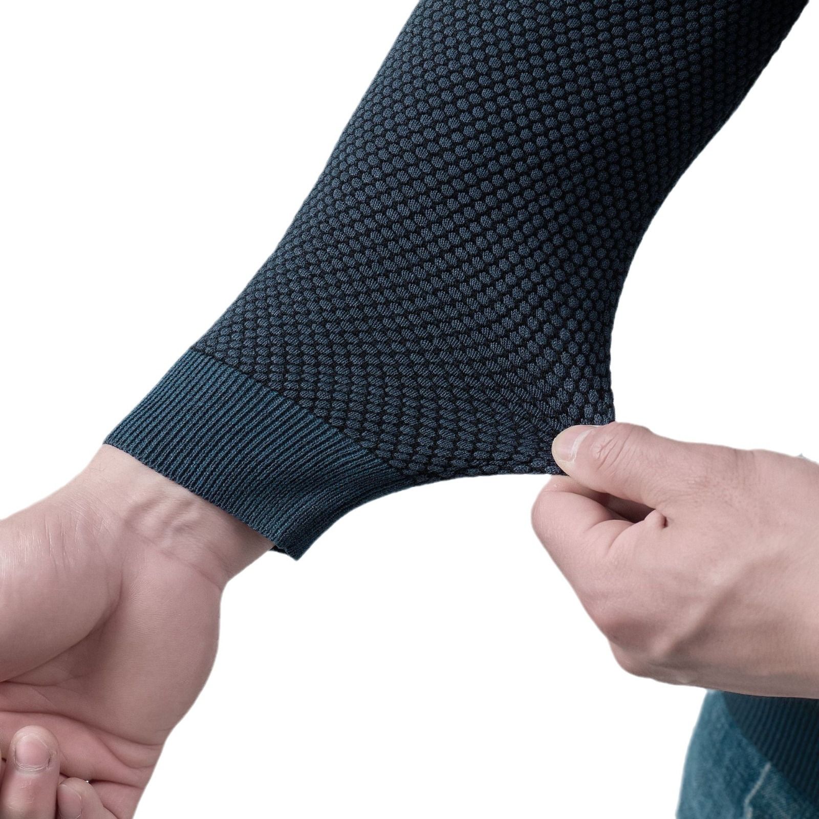 Best Men's Beige Sweater Fit Ribbed Neck Cuffs Soft Stretch Cotton Blend Casualwear High Quality Low Price OEM Wholesale T-Shirts