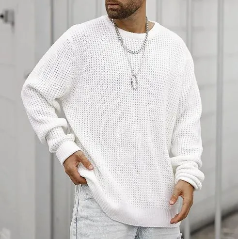 Knitted Jumper For Men Hip Hop Clothing Plus Size Men's Sweaters Knitted Clothes Knit Sweater Men Sweaters