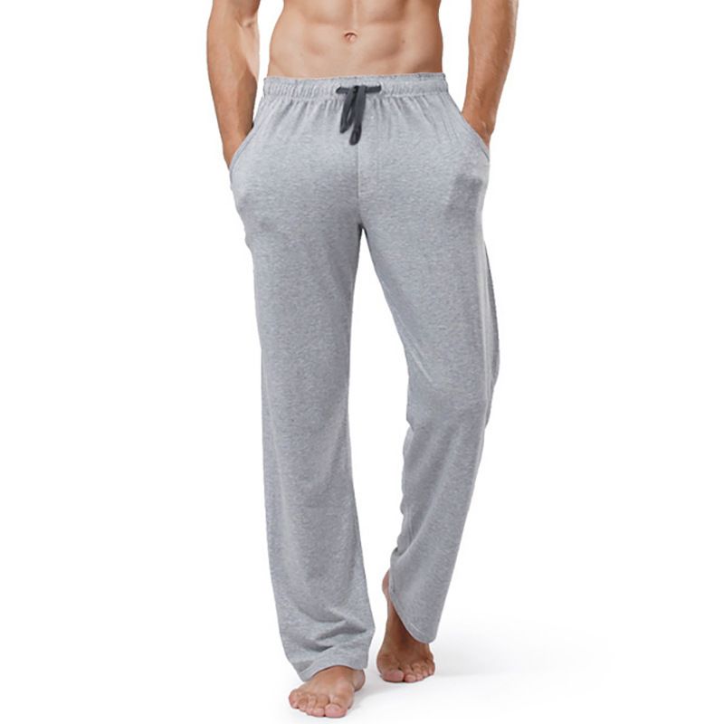 New Homewear Men's Comfortable Pants Home Casual Sleepwear Trousers Sports Yoga Casual Solid Pants  Casual