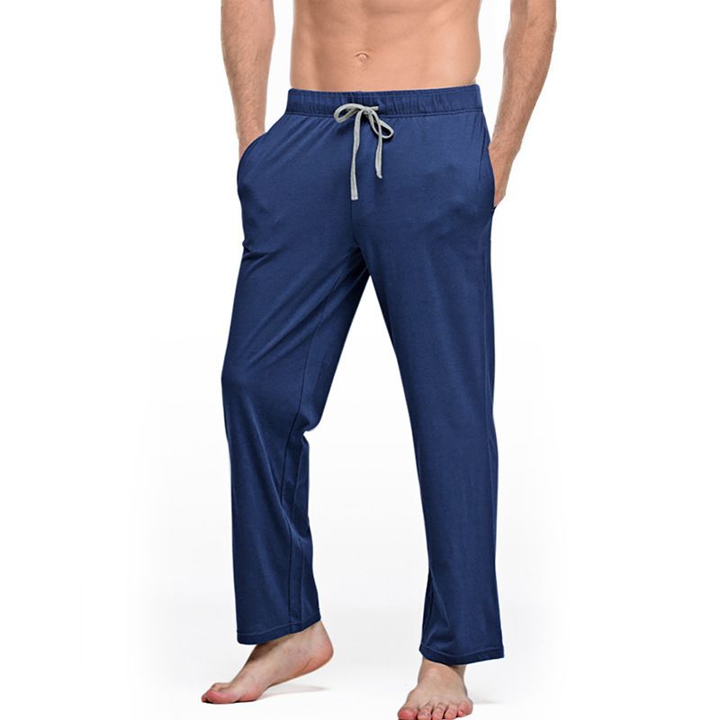 New Homewear Men's Comfortable Pants Home Casual Sleepwear Trousers Sports Yoga Casual Solid Pants  Casual
