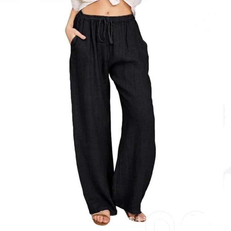Soft Wide Leg Trousers For Women High Waist Lady Long Pant Wide Leg Street Breathable Loose Wide Casual Loose Women Office Pants