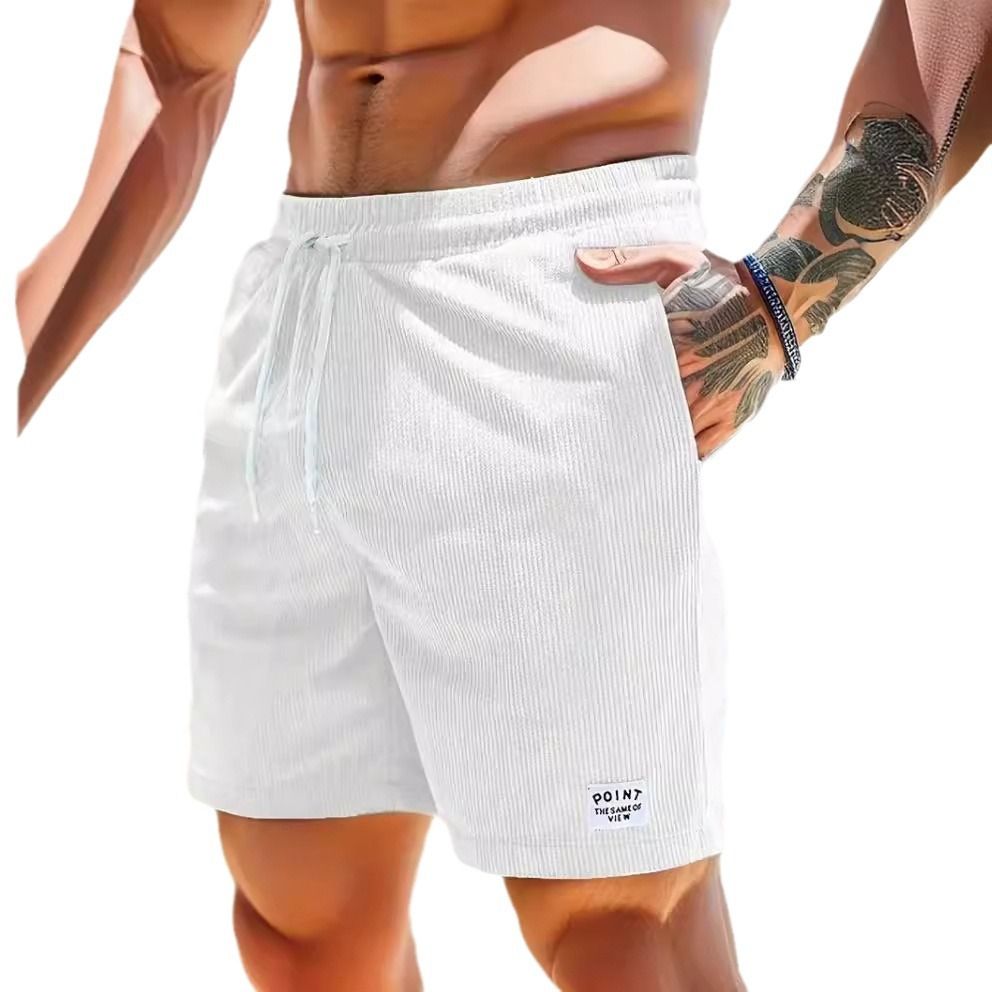 King Mcgreen star Summer Fashion Men Training Fitness Oversized Trousers Hip Hop Bottoms Shorts Corduroy Threaded Shorts