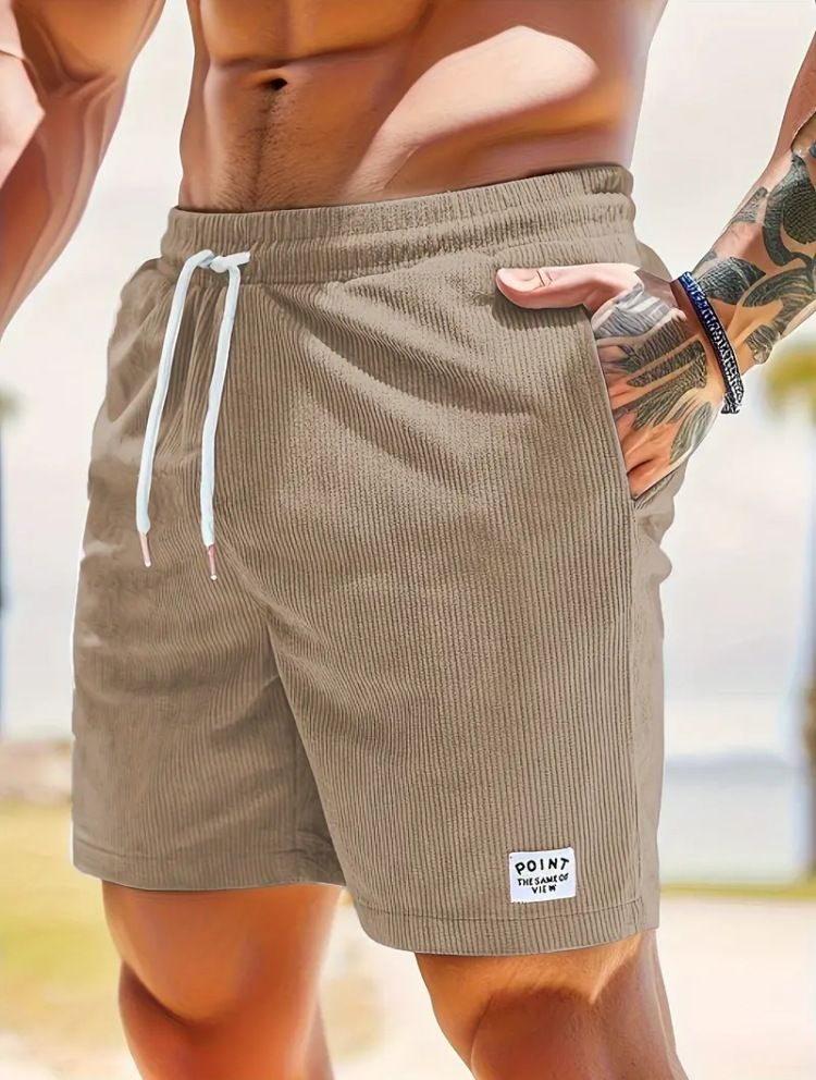 King Mcgreen star Summer Fashion Men Training Fitness Oversized Trousers Hip Hop Bottoms Shorts Corduroy Threaded Shorts