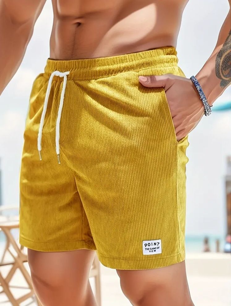 King Mcgreen star Summer Fashion Men Training Fitness Oversized Trousers Hip Hop Bottoms Shorts Corduroy Threaded Shorts