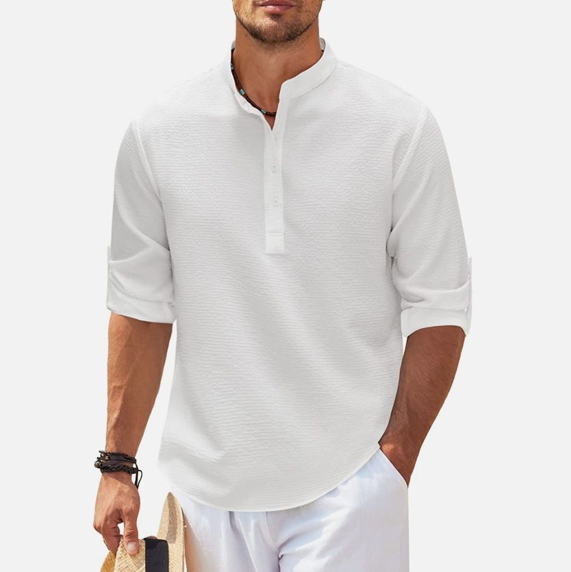 Men's shirt long sleeve stand collar open button pineapple plaid shirt men's casual shirt blouse wholesale Shirts