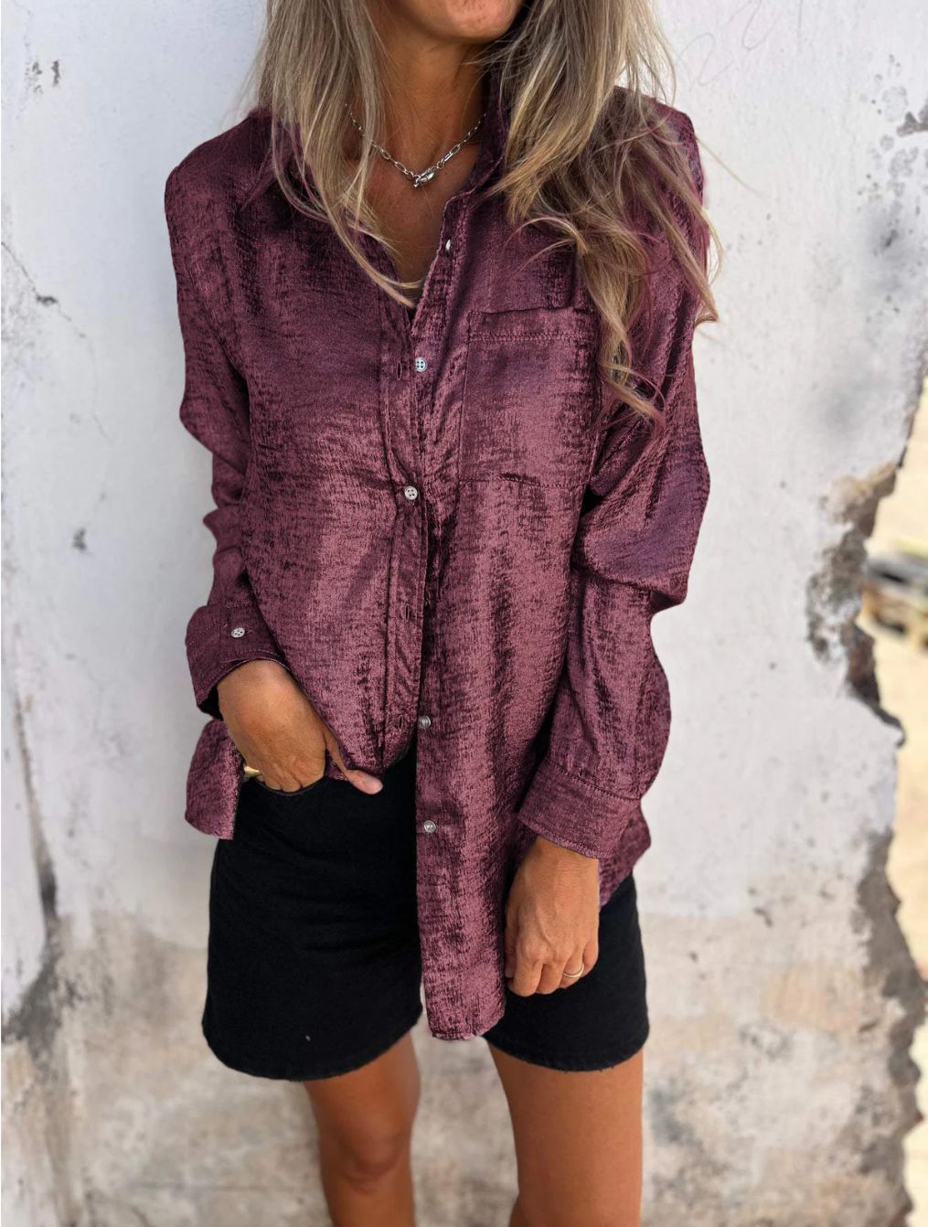 New Fashion Women Casual Streetwear Long Sleeve Ladies Top Bling Sequins Woman Blouse Glitter Shirt leisure lapel shirt T-Shirts