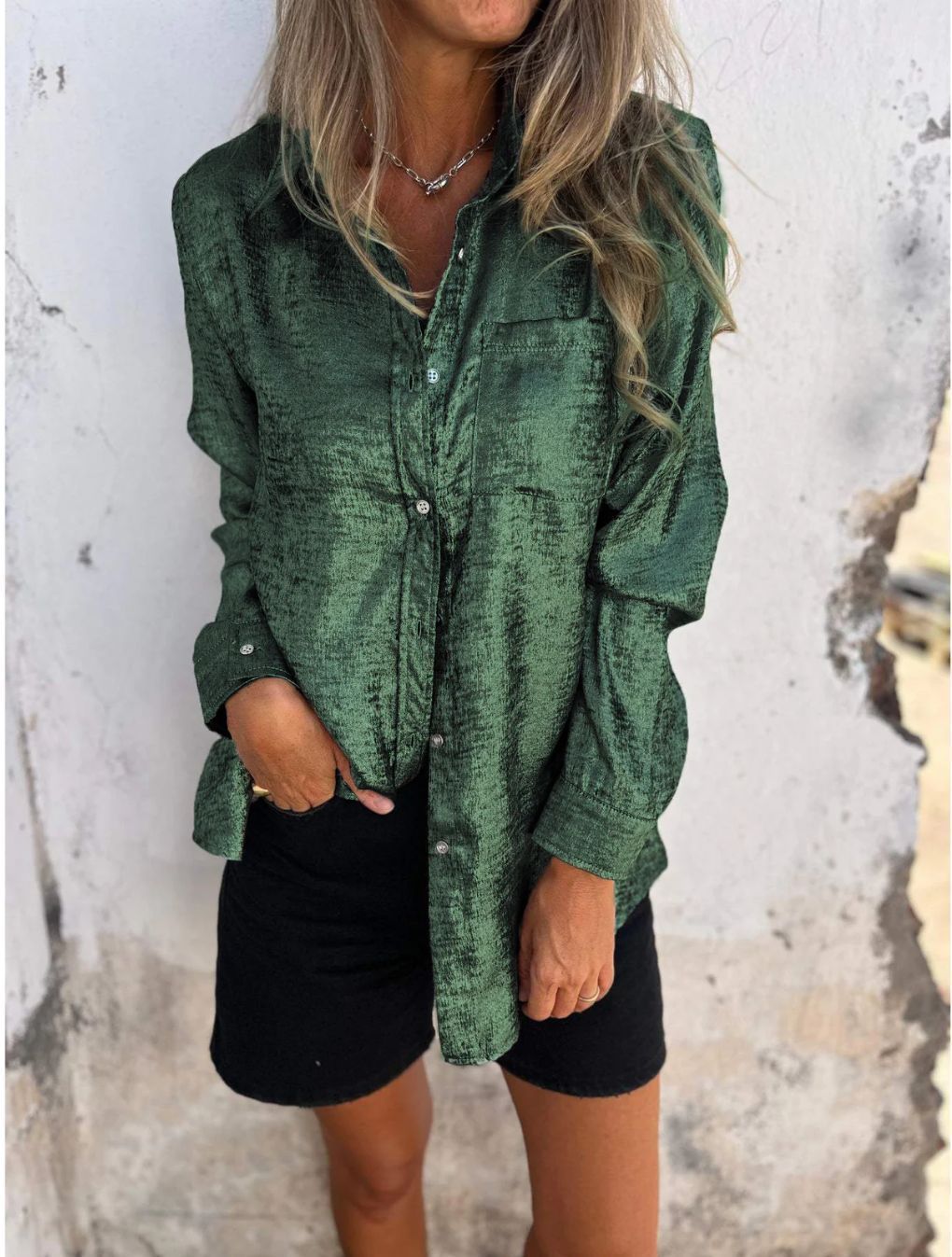 New Fashion Women Casual Streetwear Long Sleeve Ladies Top Bling Sequins Woman Blouse Glitter Shirt leisure lapel shirt T-Shirts