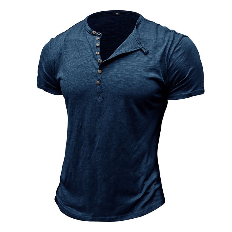 New Men's Short Sleeve Tshirt V neck 100% Cotton Linen Shirt Men's Casual Clothes Popular Tops for Men T-Shirts