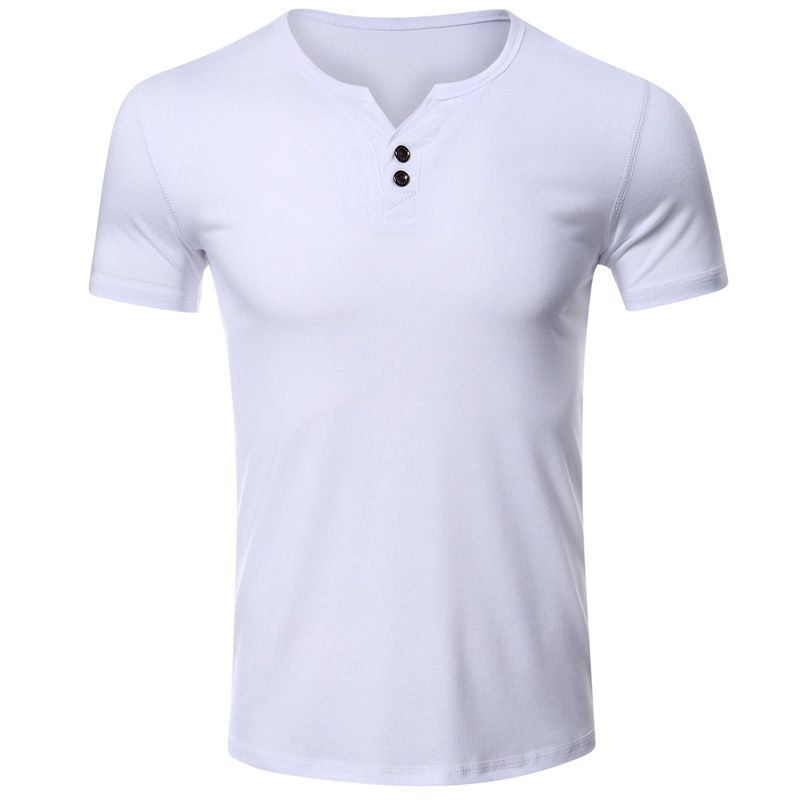 Dynamics Mens summer official solid white color regular fit viscose cotton Short Sleeve casual social stylish clothing Shirts T-Shirts