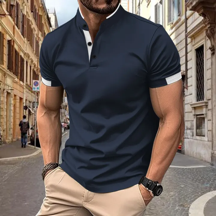 new simple fashion 1pcs MPQ polo shirts for men short sleeve polo tshirt for men T-Shirts