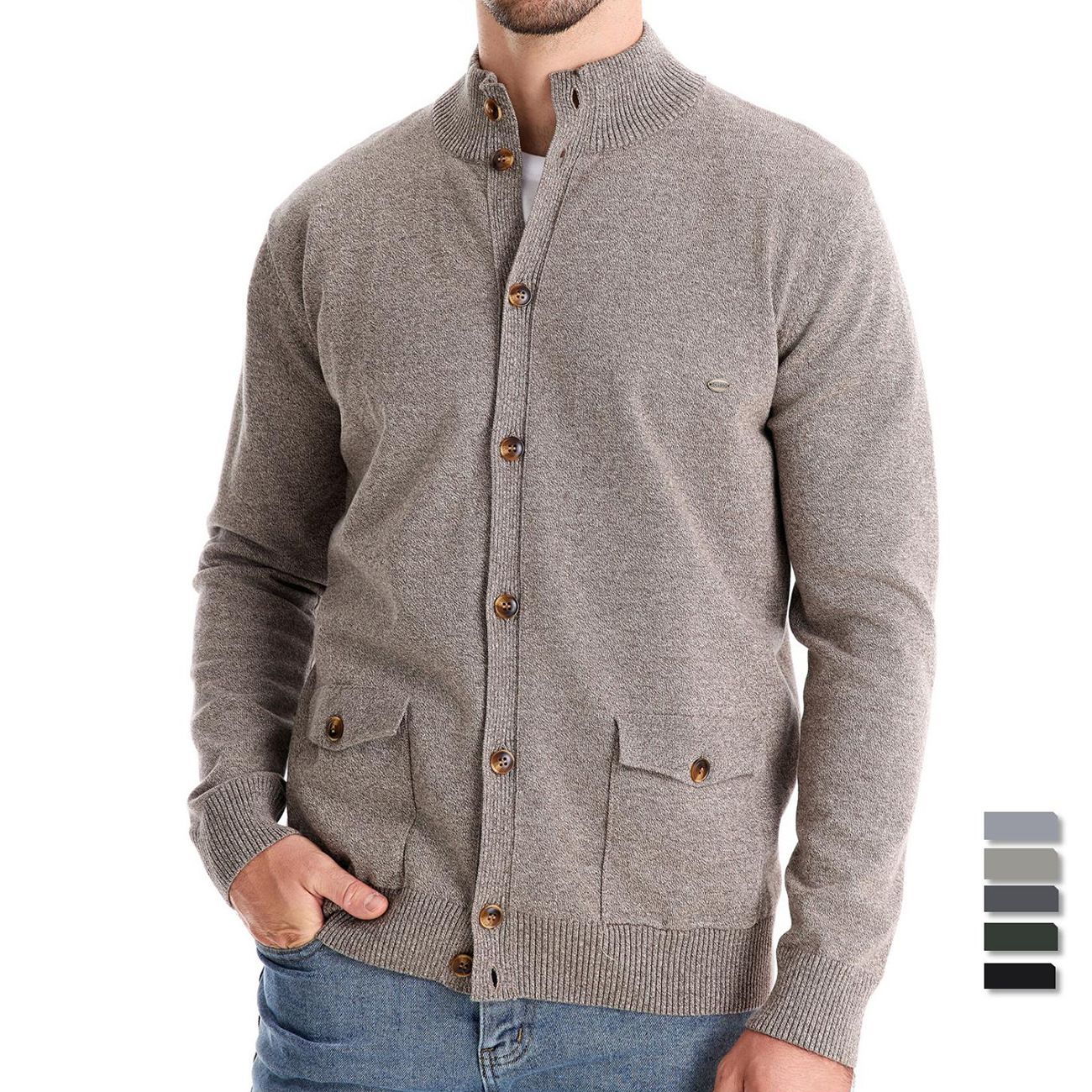 Liu Ming Trend Products  Autumn Winter Men Casual Thick Warm Buttons Up Business Cardigan Sweaters