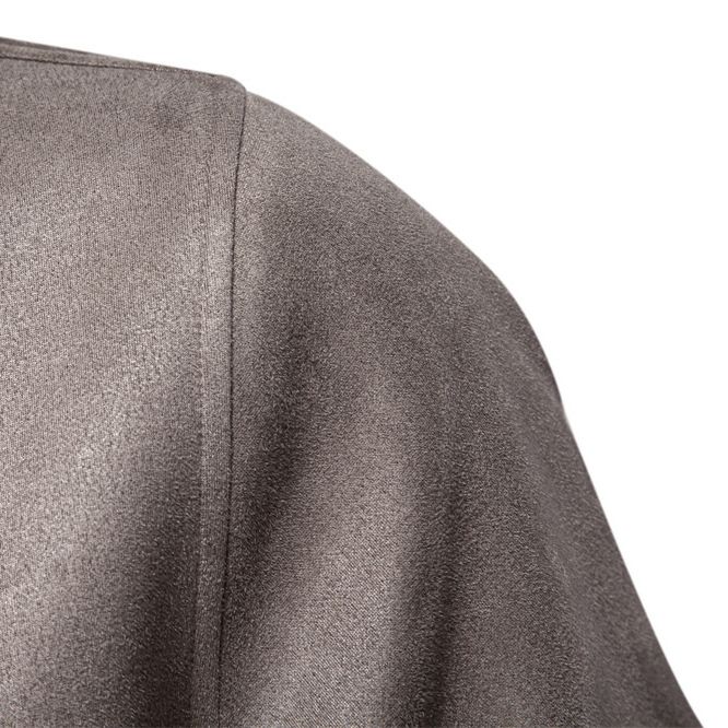 Men's New Fashion Stand Collar Varsity Jacket Suede Coat Button Casual Autumn Winter Factory Price Baseball Formal Fleece Dyed  Coats