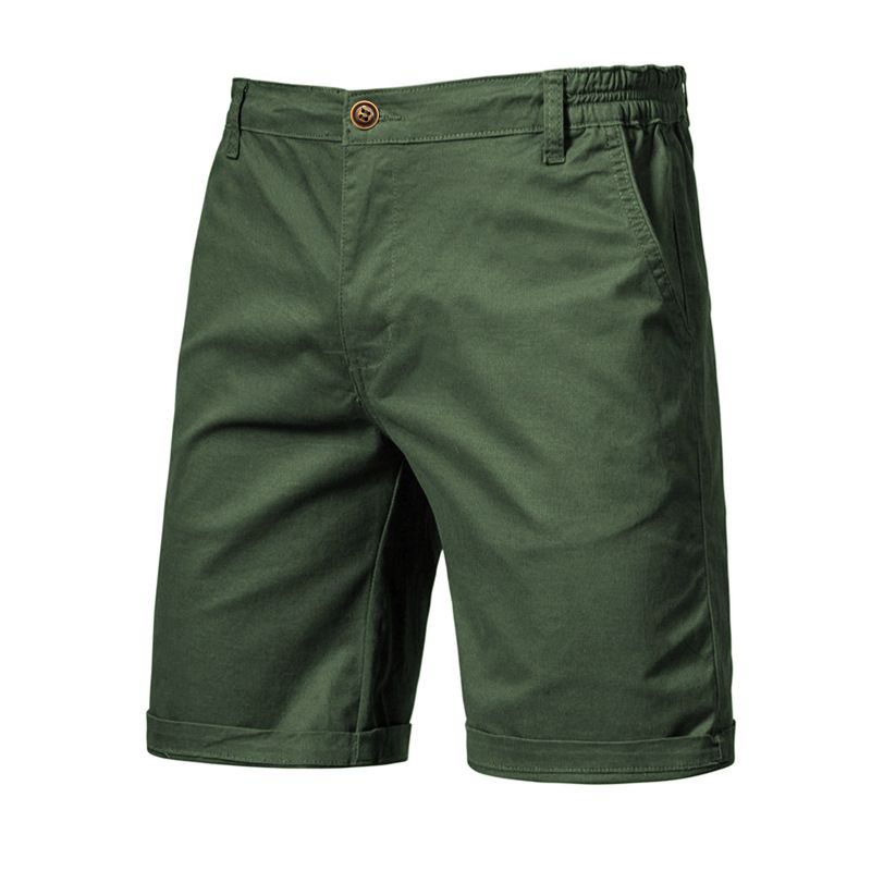 men's summer Cotton cargo shorts Mens Blank Short Pants casual fashion trend Knee length Trousers clothes Shorts