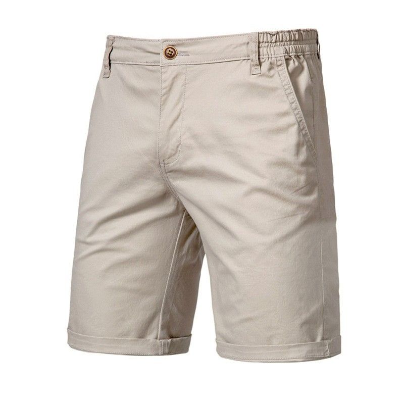 men's summer Cotton cargo shorts Mens Blank Short Pants casual fashion trend Knee length Trousers clothes Shorts