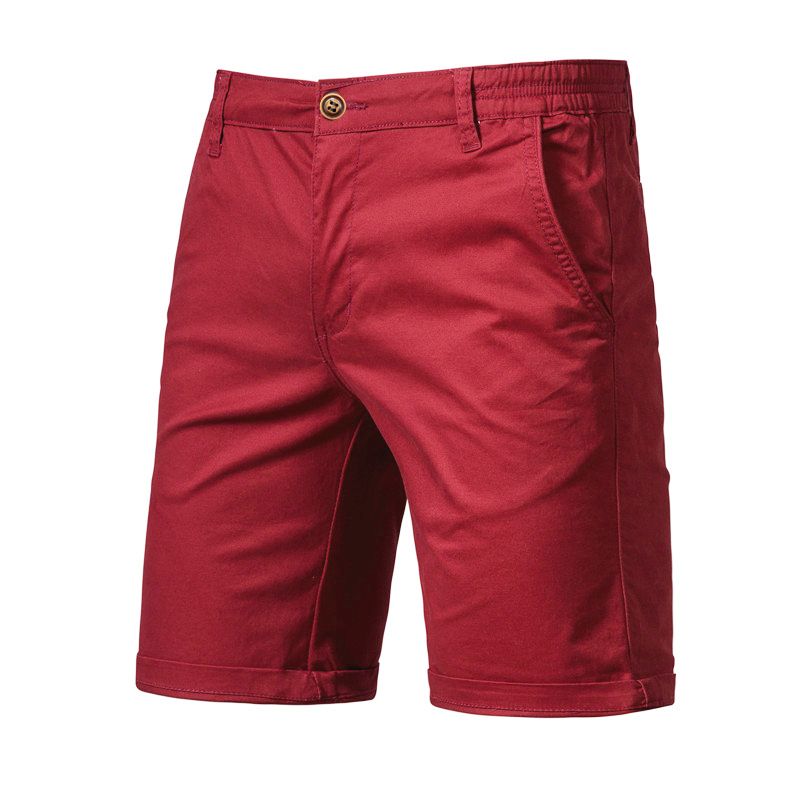men's summer Cotton cargo shorts Mens Blank Short Pants casual fashion trend Knee length Trousers clothes Shorts