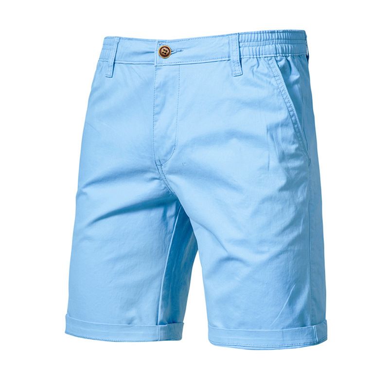 men's summer Cotton cargo shorts Mens Blank Short Pants casual fashion trend Knee length Trousers clothes Shorts