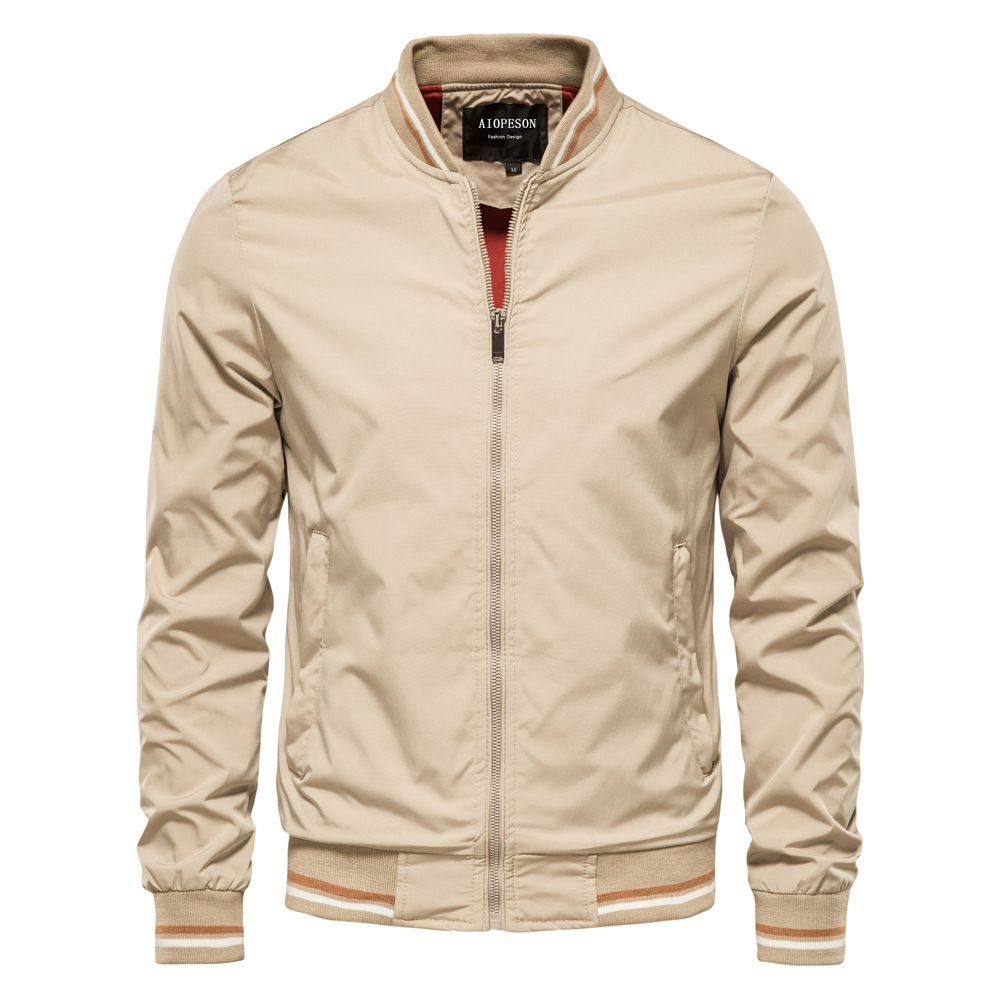 Solid Color Bomber Jacket Men Casual Slim Fit Baseball Mens Jackets New Autumn Fashion High Quality Jackets for Men   Jackets Coats