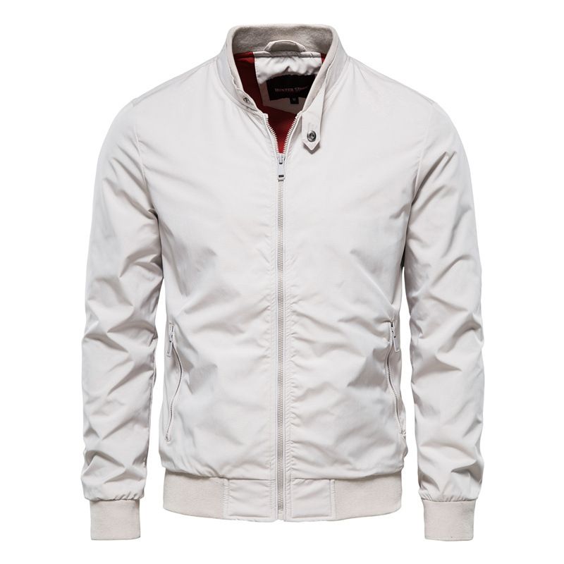 New men's casual jacket fashion self-cultivation autumn bomber jacket men stand collar baseball jackets  Coats