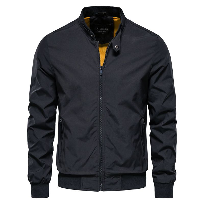 New men's casual jacket fashion self-cultivation autumn bomber jacket men stand collar baseball jackets  Coats