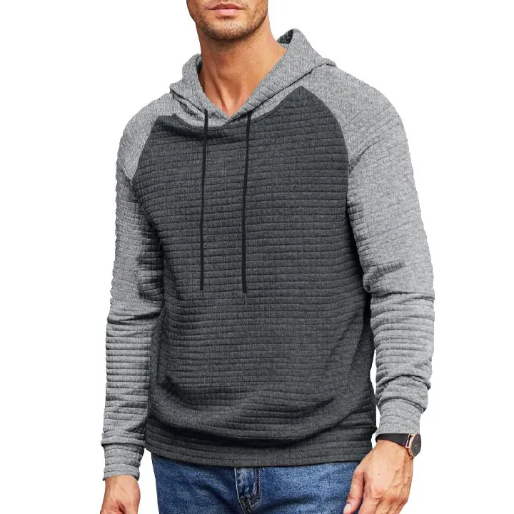 Wholesale Custom Men's Casual Long Sleeve Hoodie Lightweight Pullover Breathable Hooded Latest Design  Coats