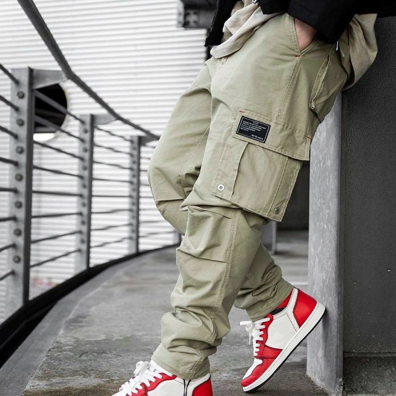 Manufacturer Men's Cargo Pants Casual Multi Pockets Baggy Pants Custom Straight Camo Cargo Pants Trousers Man Casual