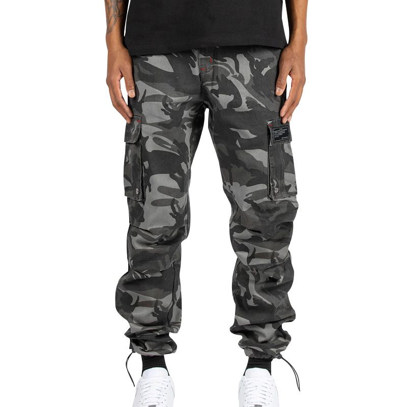 Manufacturer Men's Cargo Pants Casual Multi Pockets Baggy Pants Custom Straight Camo Cargo Pants Trousers Man Casual