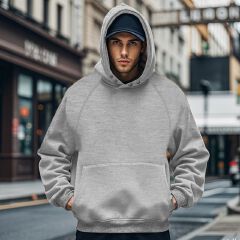 High quality customizationboxy fit hoodie Men's fall/winter fleece hoodie casual pocket to custom blank oversized men hoodies Sweatshirts