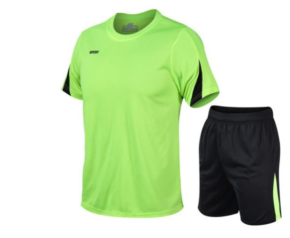 Dropshipping Scrimmage Team Practice Wholesale Price Soccer Jersey Uniform Training Shirt Set For Men Sport Wear Men Two-Piece Outfits