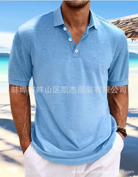 Men's shirt sand collar V-neck linen long sleeved solid color men's loose top pullover shirt casual shirt oversized t-shirt men T-Shirts