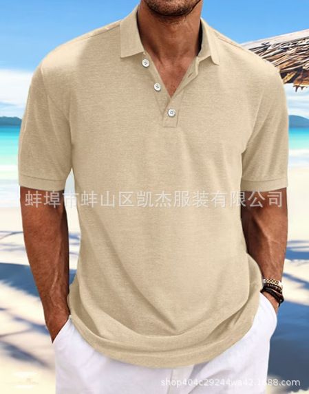 Men's shirt sand collar V-neck linen long sleeved solid color men's loose top pullover shirt casual shirt oversized t-shirt men T-Shirts