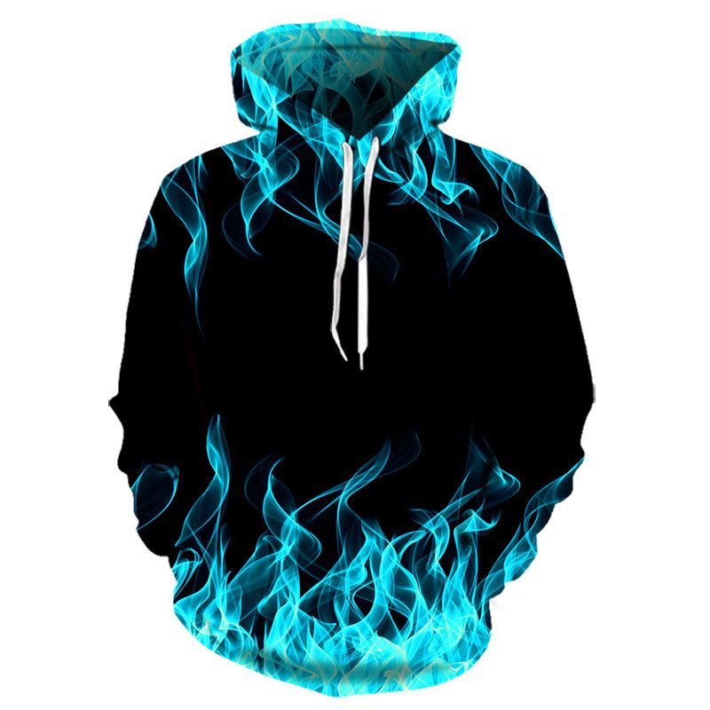 Colorful Flame Hoodie Men Women 3D Digital Fire Printed Hooded Pullover Autumn Casual Unisex Sweatshirts Sudaderas Hombre Sweatshirts