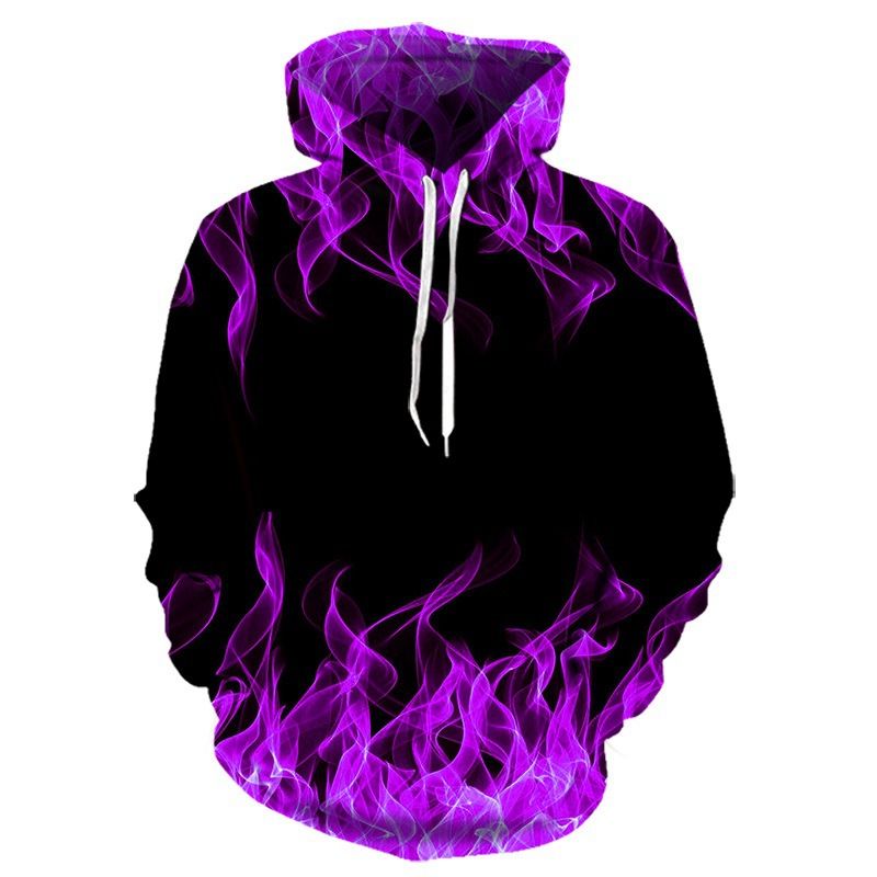 Colorful Flame Hoodie Men Women 3D Digital Fire Printed Hooded Pullover Autumn Casual Unisex Sweatshirts Sudaderas Hombre Sweatshirts