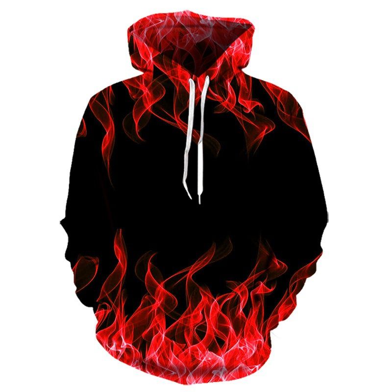 Colorful Flame Hoodie Men Women 3D Digital Fire Printed Hooded Pullover Autumn Casual Unisex Sweatshirts Sudaderas Hombre Sweatshirts