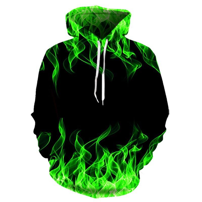 Colorful Flame Hoodie Men Women 3D Digital Fire Printed Hooded Pullover Autumn Casual Unisex Sweatshirts Sudaderas Hombre Sweatshirts