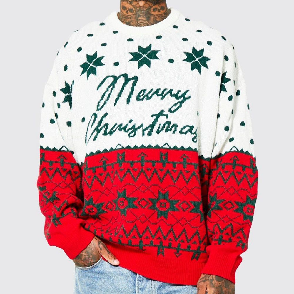 Pullover custom jumpers embroidered christmas sweater with led wholesalers lights men' s christmas sweater