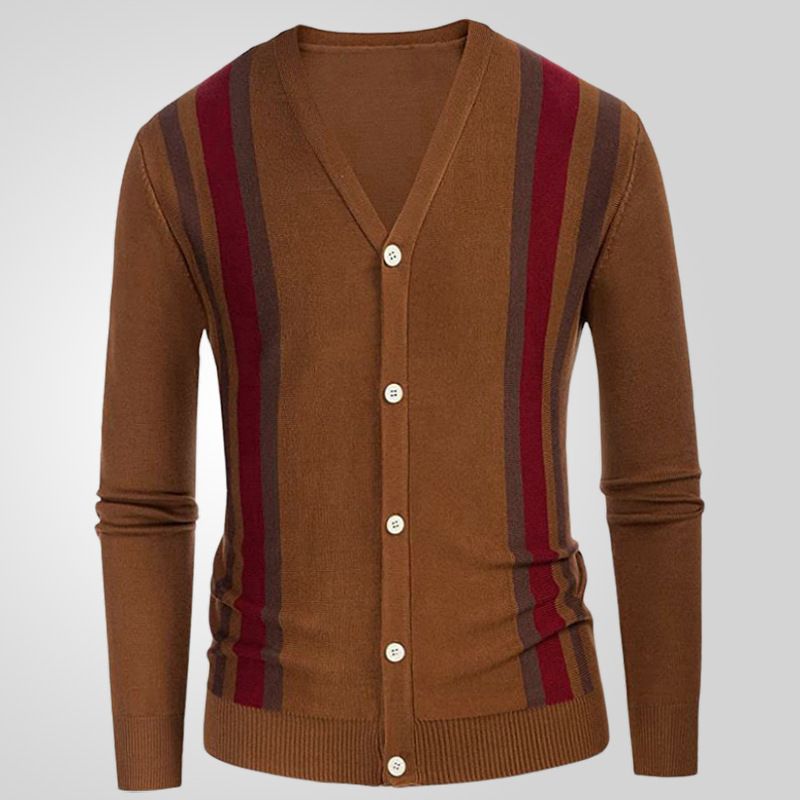 new European and American men's autumn knitted lapel long sleeve casual sweater cardigan Sweaters
