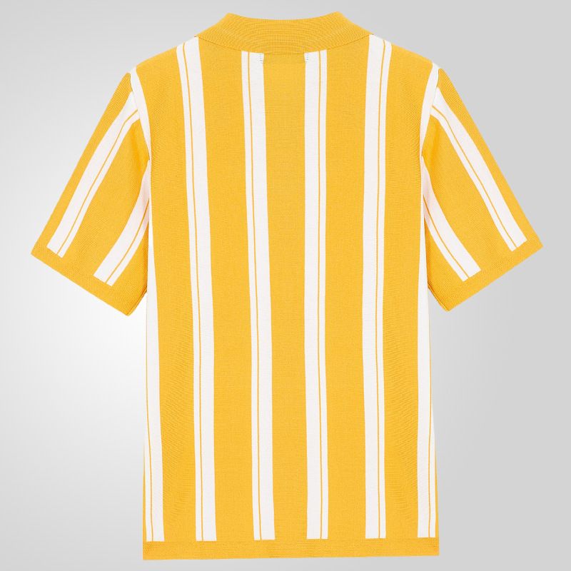 High Quality Short Sleeve Sweater Knit Polo Shirt Wholesale Original Stripe Camisa Masculina Polos Pour Hommes for Golf  T-Shirts