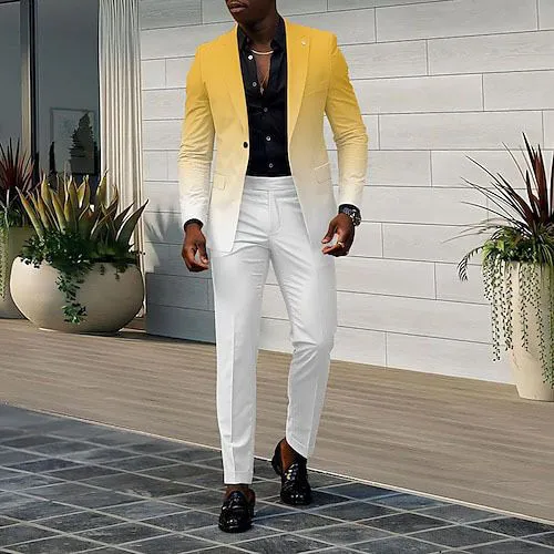 Fashion Design Green Men TuxedosMade Mens Wedding Suits For Business Formal Outfit Male Wear  Two-Piece Outfits