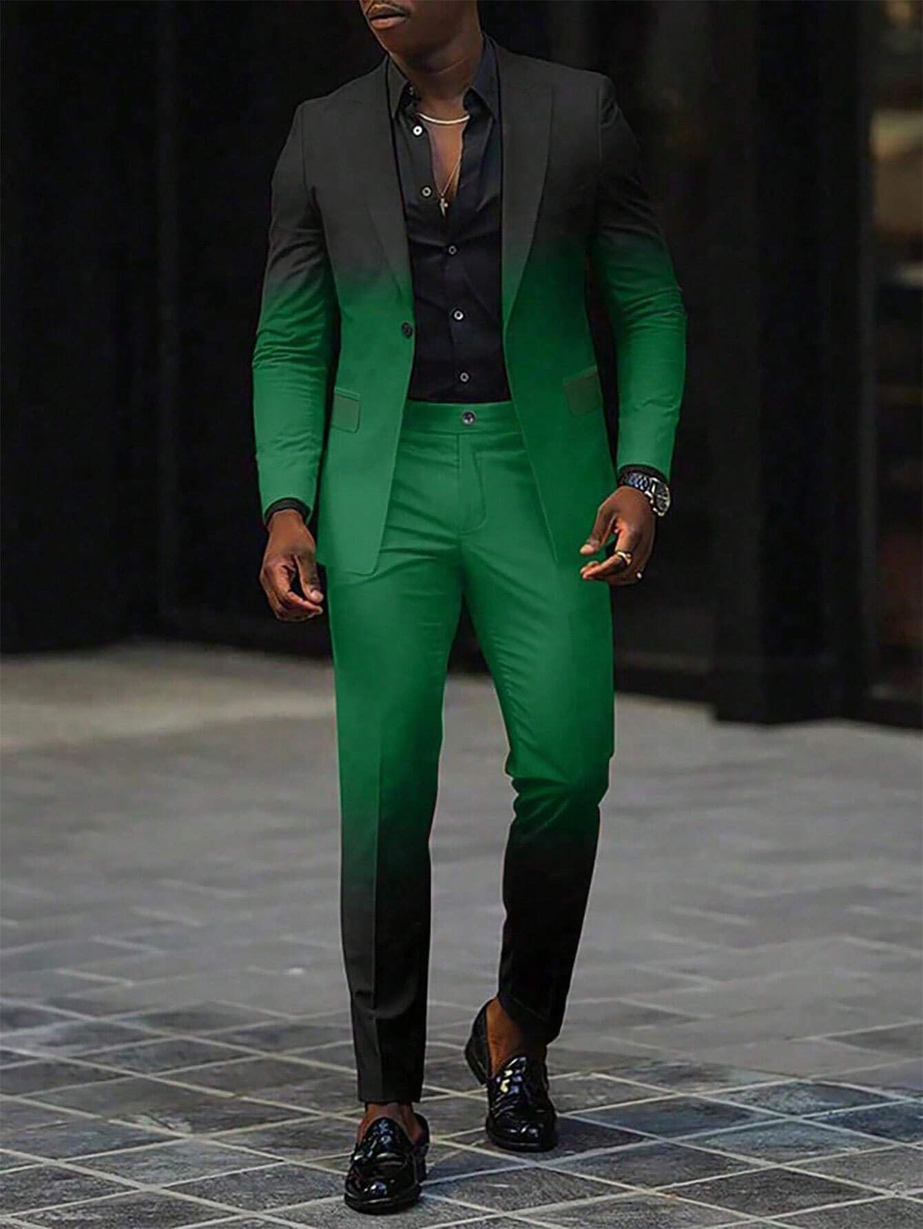 Fashion Design Green Men TuxedosMade Mens Wedding Suits For Business Formal Outfit Male Wear  Two-Piece Outfits