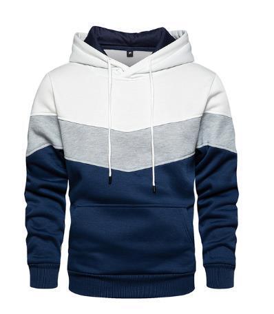 Wholesale color matching sport hoodies for men's casual pullover tops plus size for men's clothing Sweaters