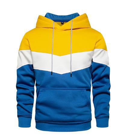 Wholesale color matching sport hoodies for men's casual pullover tops plus size for men's clothing Sweaters