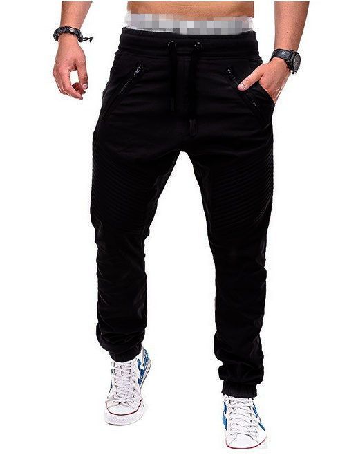 High Quality Men's Sport Jogger Pants New Fashion Casual Cargo Trousers Zipper Pockets Wholesale Woven Fabric Flat Front Style Casual