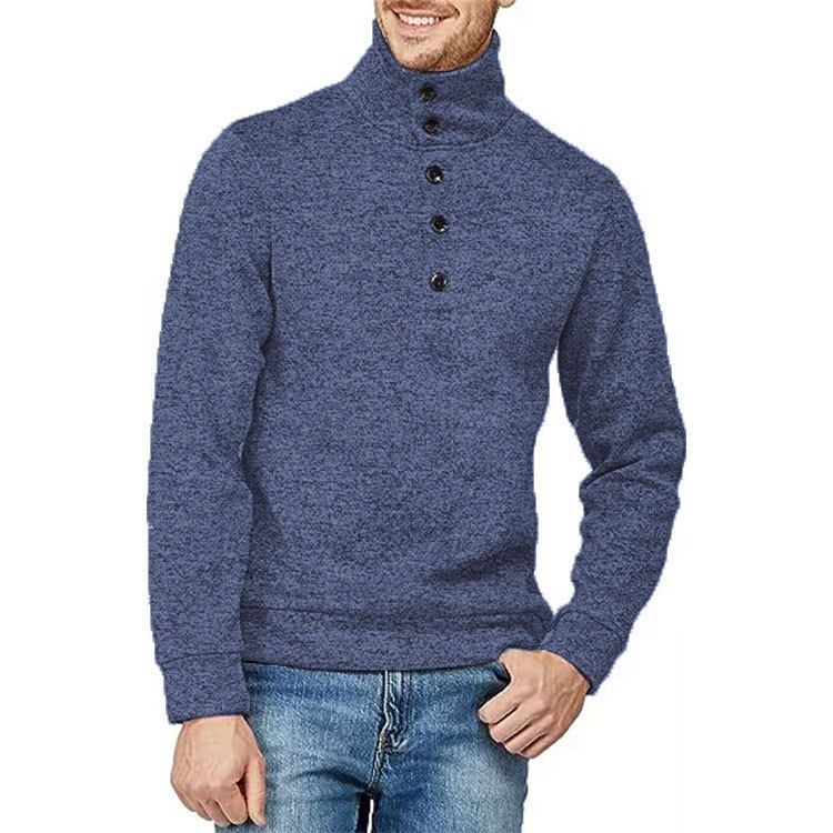 Men's half cardigan Autumn and winter Korea loose thin cashmere sweater casual jumper long sleeve embroidered  sweater