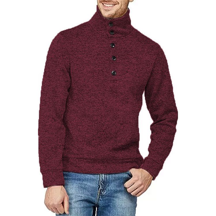 Men's half cardigan Autumn and winter Korea loose thin cashmere sweater casual jumper long sleeve embroidered  sweater