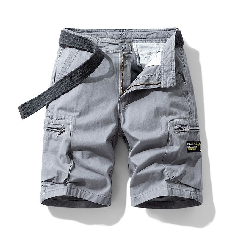 Men's Regular Fit Leisure 6 Pocket Cargo Shorts  Men Half Pants Cotton Chino Bermuda Knee Length Short Pants  Shorts