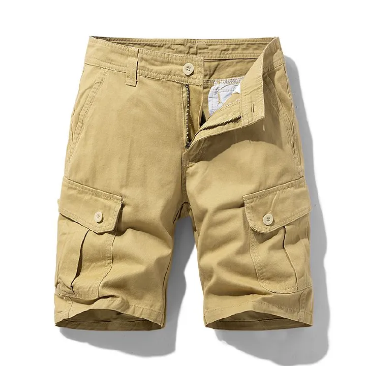 Wholesales Washed Bermuda Chino Plus Size Men's Clothing Cargo Shorts with Side Pockets Shorts