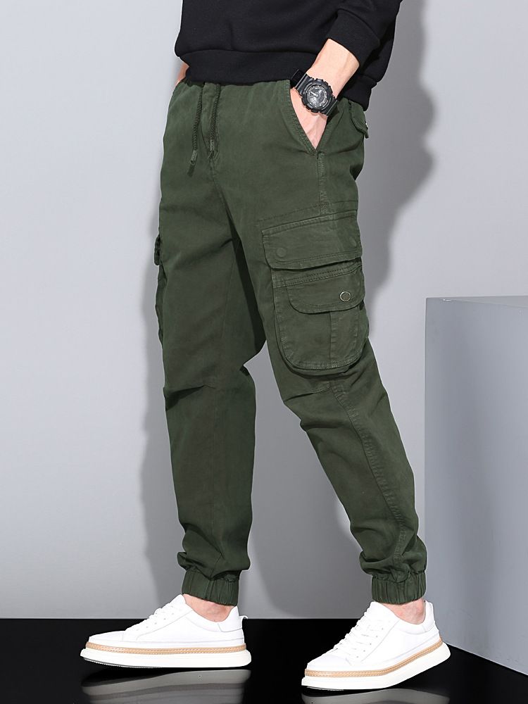 Hot Sale New Design Cargo Pants Men Fashionk Fitness Trousers Streetwear Sweatpants Joggers Men Cargo Pants  Casual